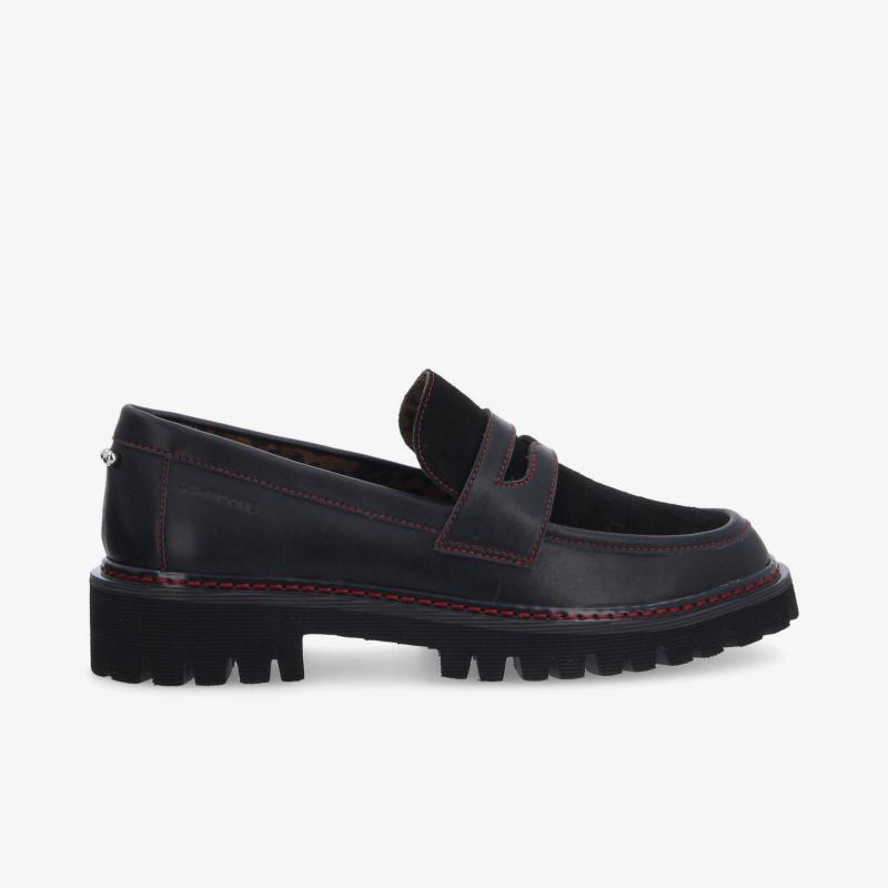 MYSEN LOAFER W - NAPPA/SUEDE - NOIR